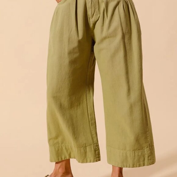 SO ME Mid Rise Wide Leg Chino Pants With Pockets - Picture 5 of 7